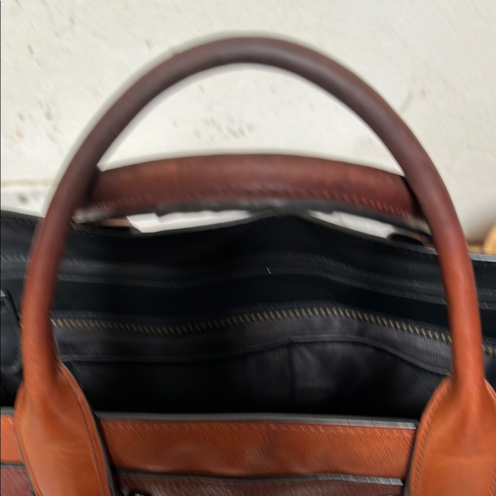 Coach Brown and Tan Satchel with Elegant Design - Picture 9 of 16